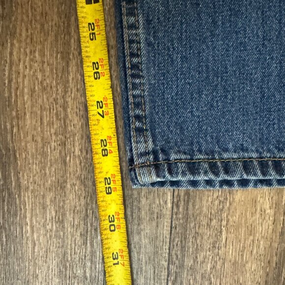 Levi's 550 Jeans Men's 38x30 Medium Wash Relaxed Fit Stretch Denim Red Tab - Picture 9 of 10